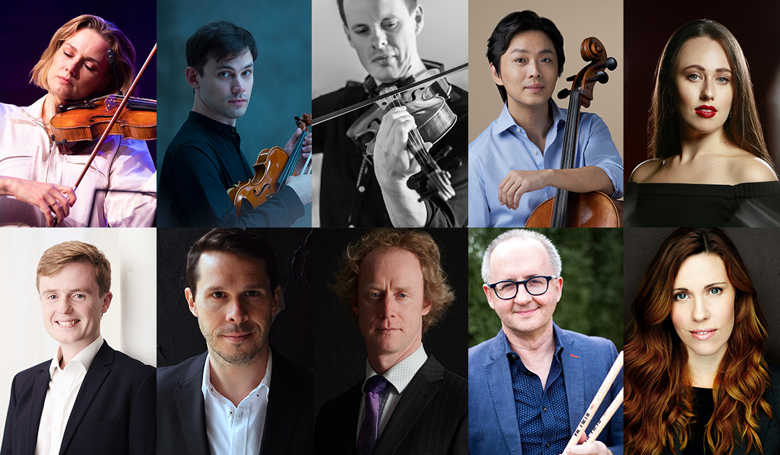 Headshots of ten musicians